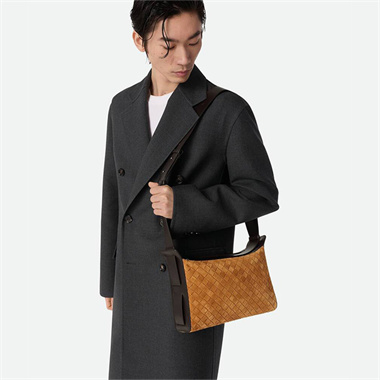 bottega veneta intreccio suede leather tribeca crossbody bag #836016